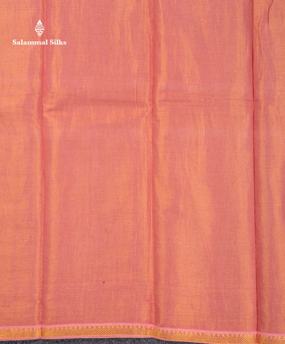 Stunning Lavender Tissue Sungudi Cotton Saree With Small Traditional Zari Border