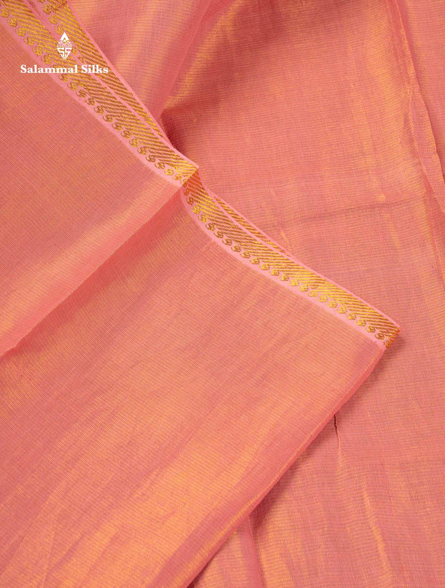 Stunning Lavender Tissue Sungudi Cotton Saree With Small Traditional Zari Border