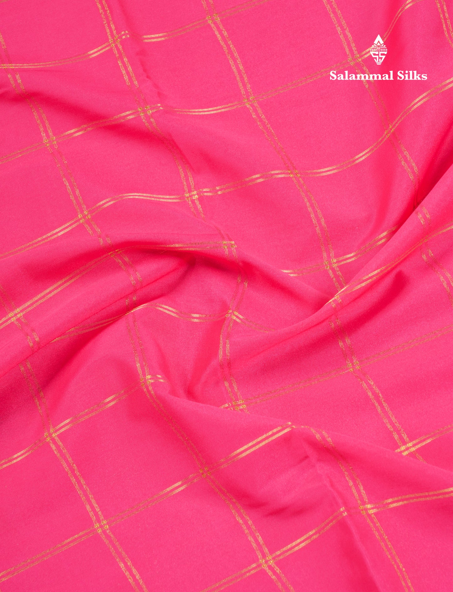 Sapphire Blue Semi Mysore Crepe Saree With Contrast Navy Blue Small Border