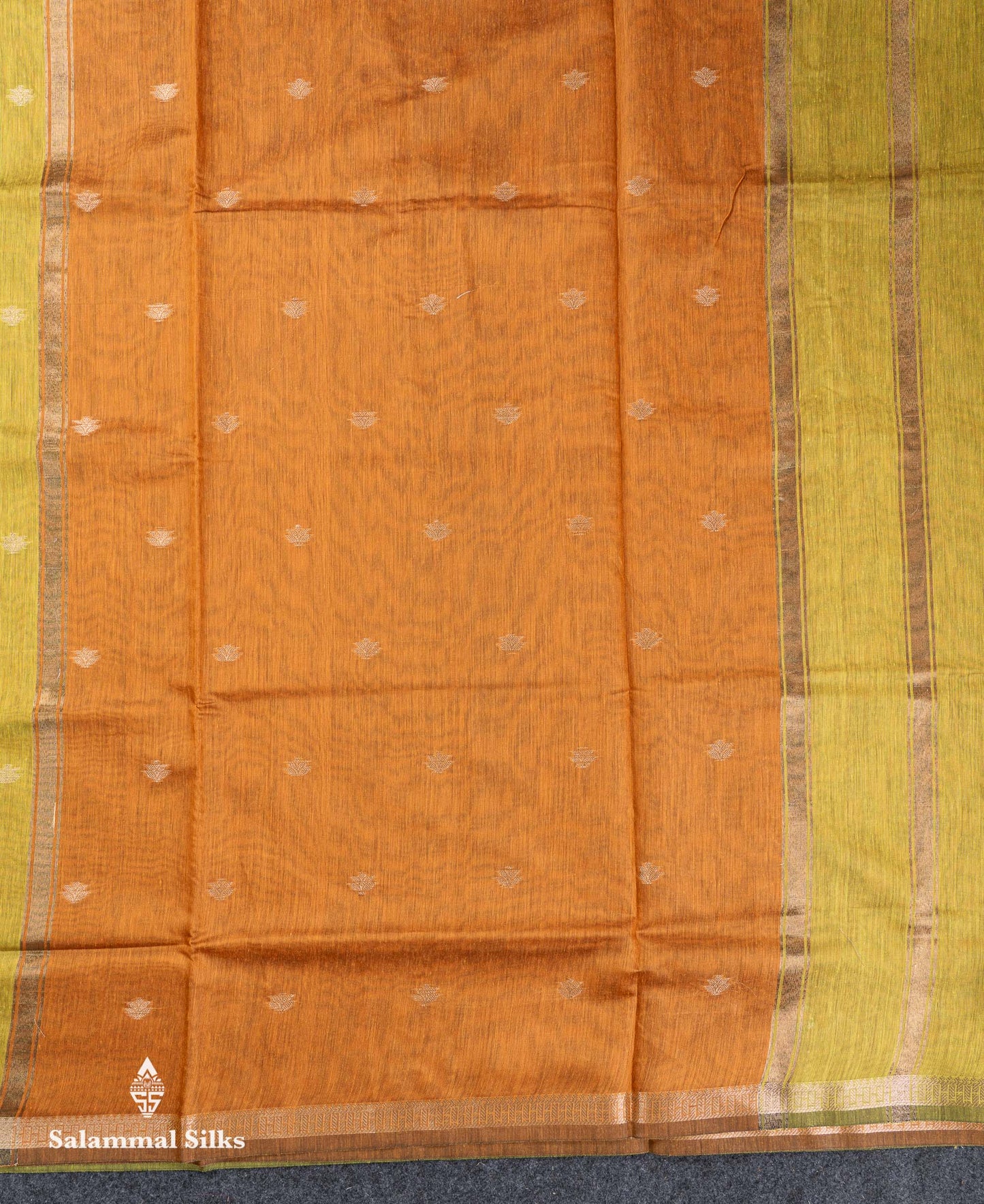 Beautiful Light Chocolate Maheshwar Cotton Saree With Contrast Light Lavender Blouse