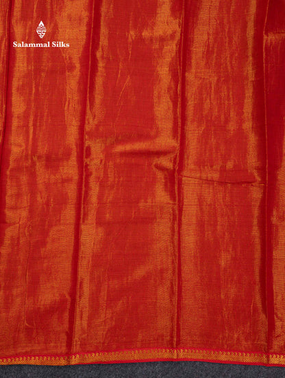 Stunning Lavender Tissue Sungudi Cotton Saree With Small Traditional Zari Border
