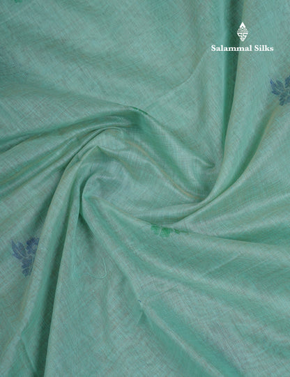 Beautiful Dark Peach Muga Cotton Saree With Contrast Maroon Blouse