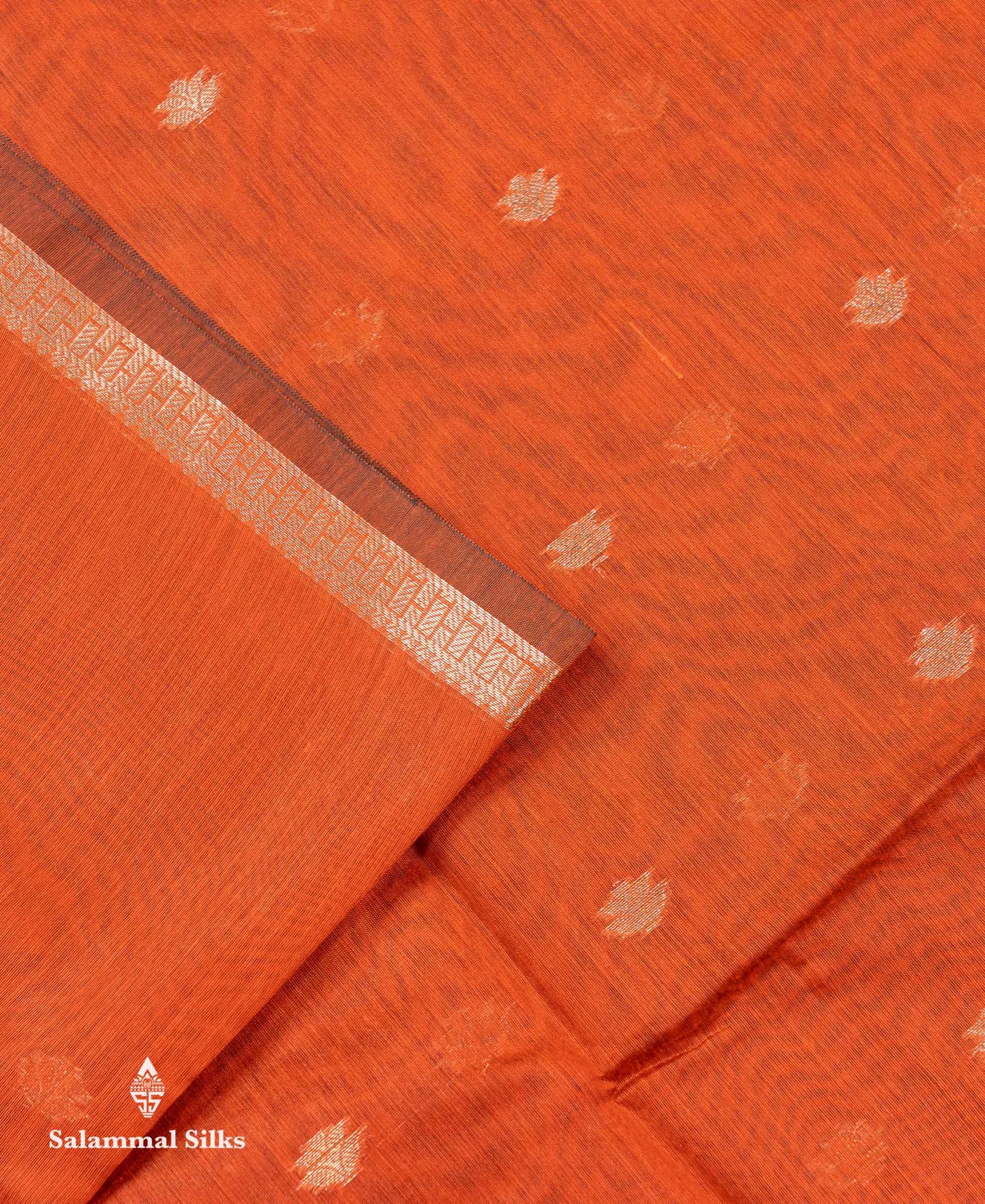 Beautiful Light Chocolate Maheshwar Cotton Saree With Contrast Light Lavender Blouse