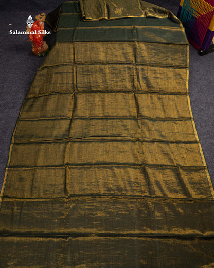 Stunning Lavender Tissue Sungudi Cotton Saree With Small Traditional Zari Border