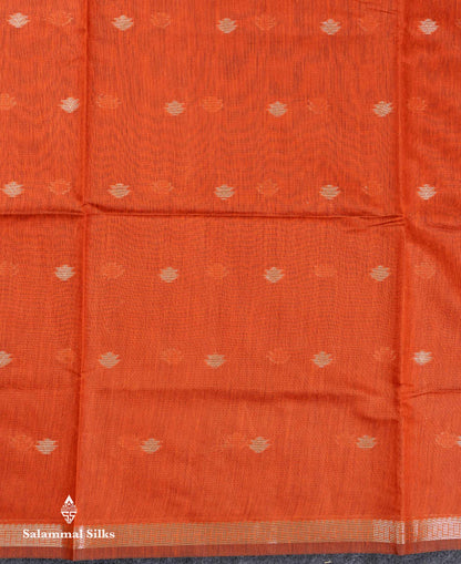 Beautiful Light Chocolate Maheshwar Cotton Saree With Contrast Light Lavender Blouse
