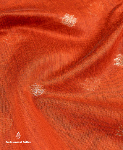 Beautiful Light Chocolate Maheshwar Cotton Saree With Contrast Light Lavender Blouse