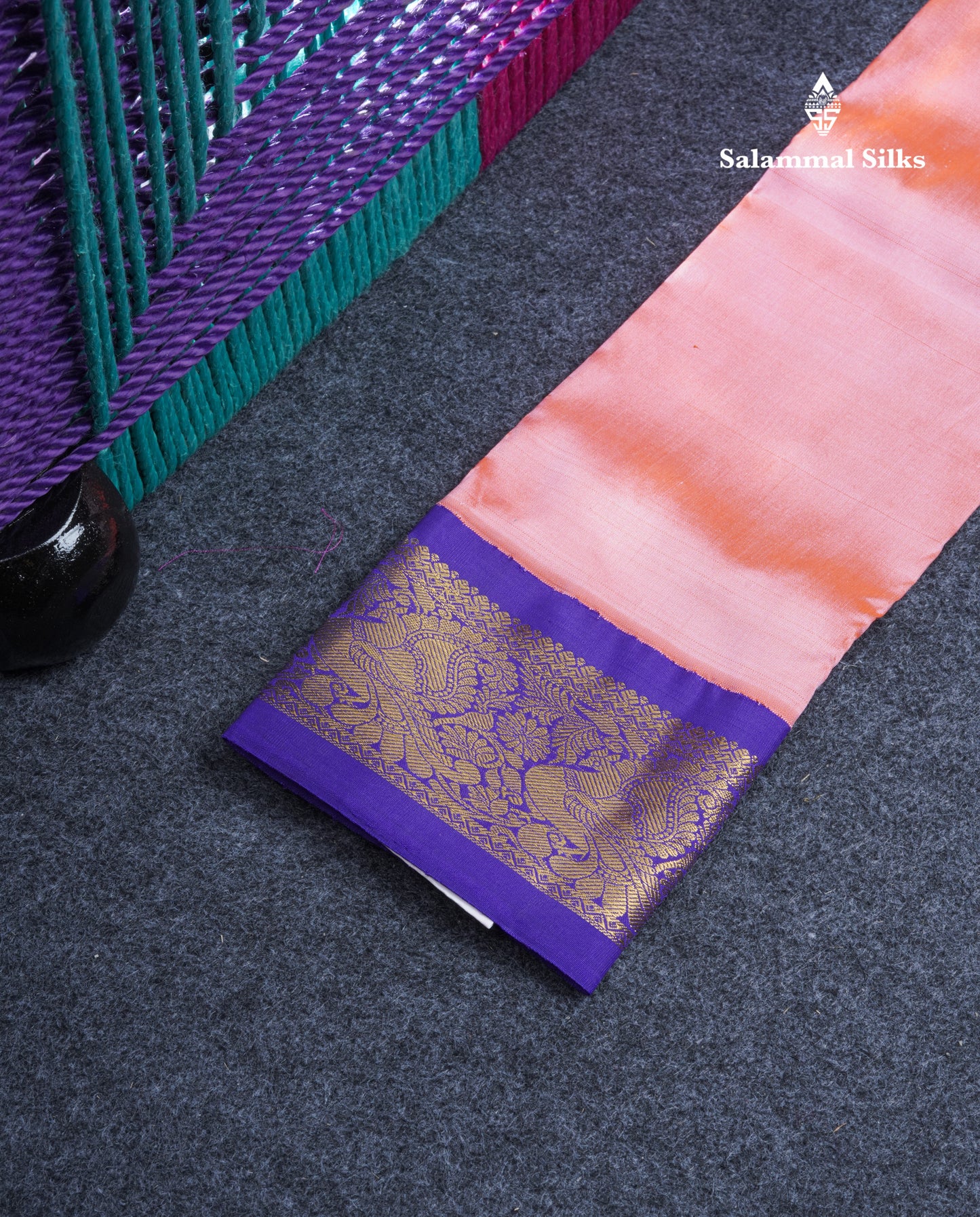 Pure Silk Pattu Pavadai Plain (Lemon Yellow) With Blue Blouse 20"