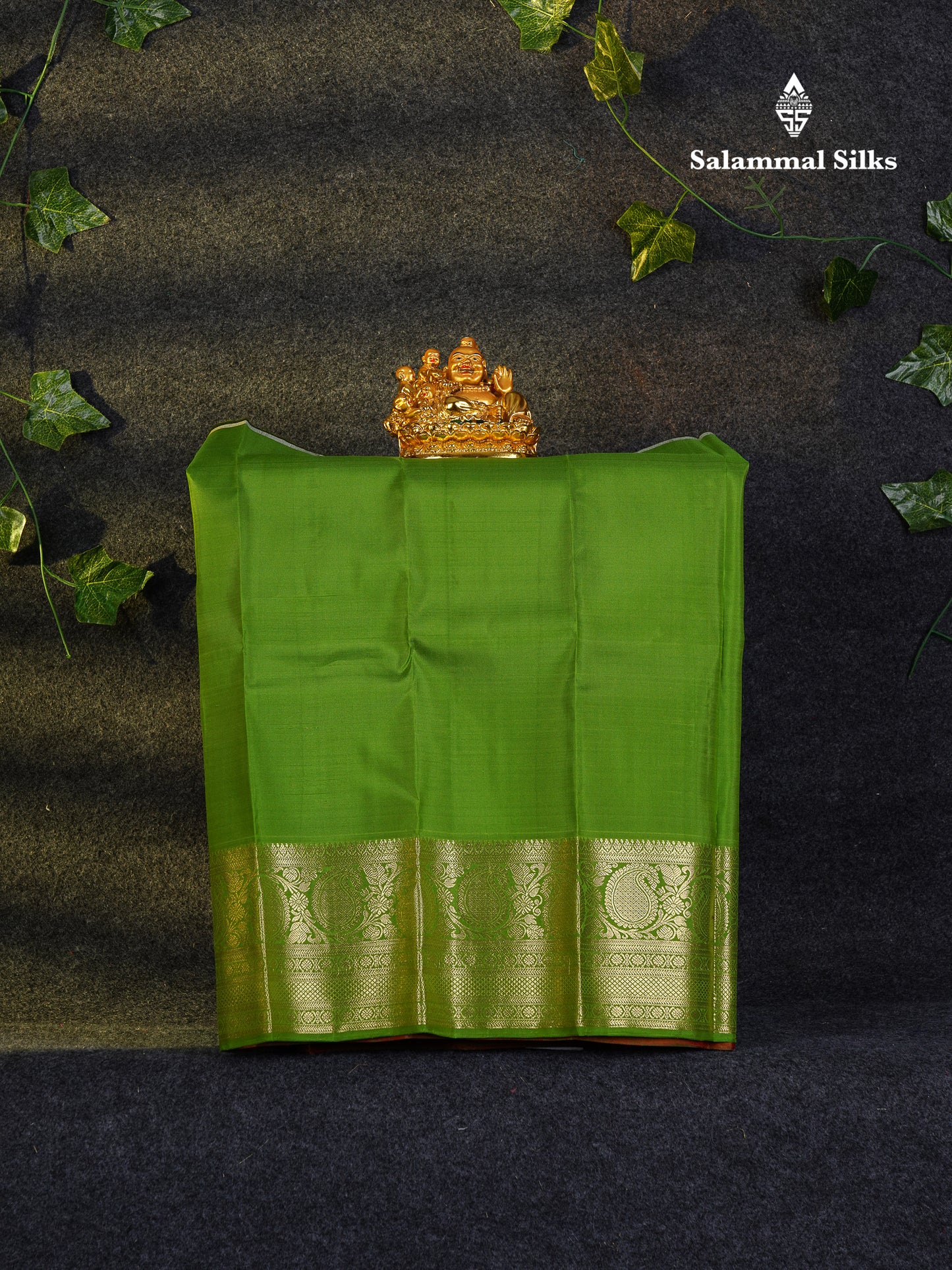 Beautiful Pure Silk Pattu Pavadai (Maroon) With Contrast Olive Mustard Yellow Blouse 18"