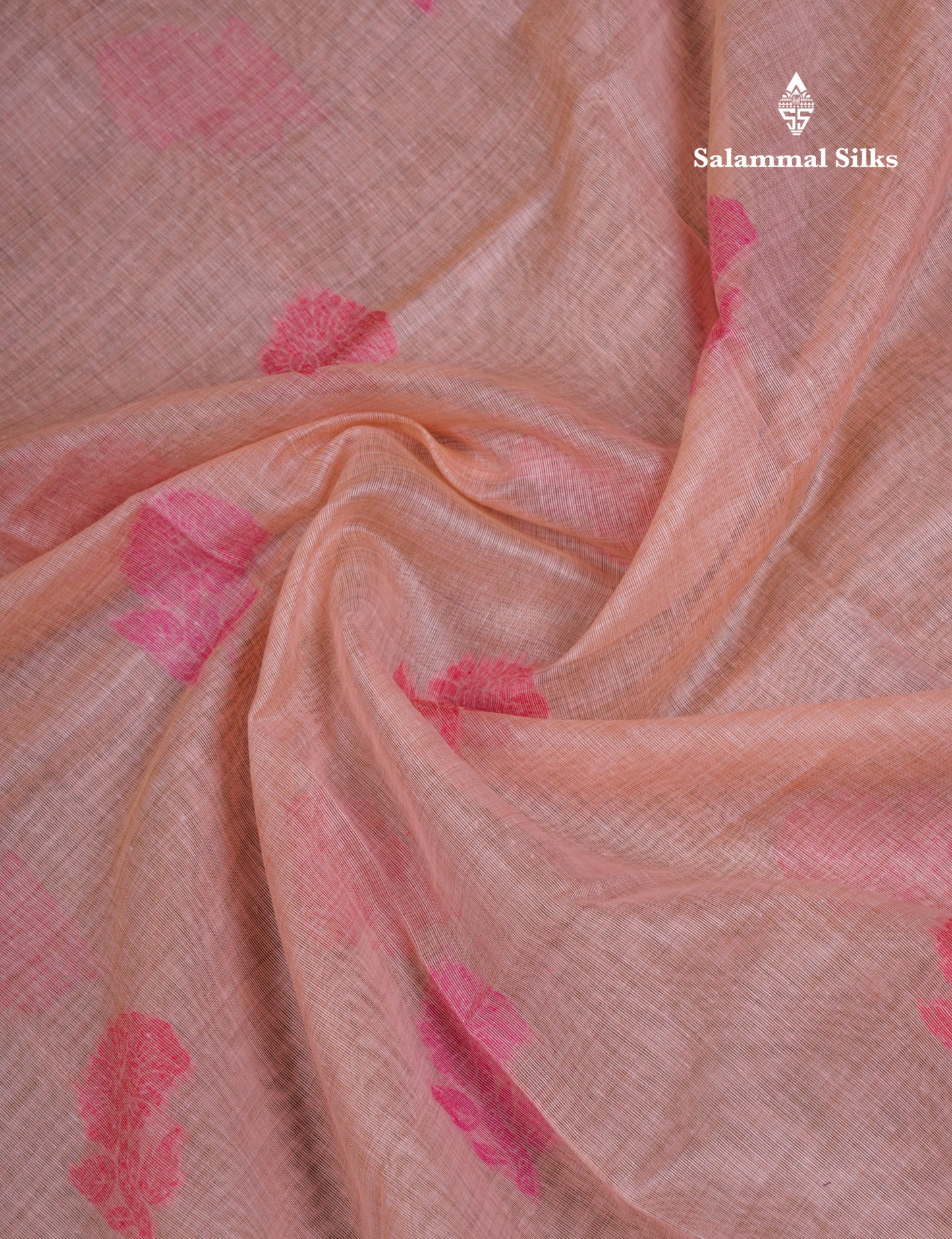 Beautiful Light Yellow Muga Cotton Saree With Contrast Light Red Blouse