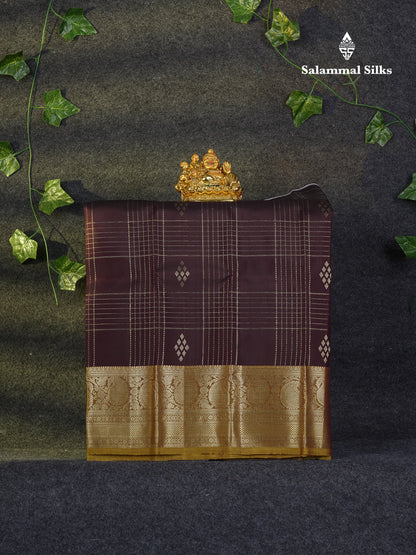 Beautiful Pure Silk Pattu Pavadai (Maroon) With Contrast Olive Mustard Yellow Blouse 18"