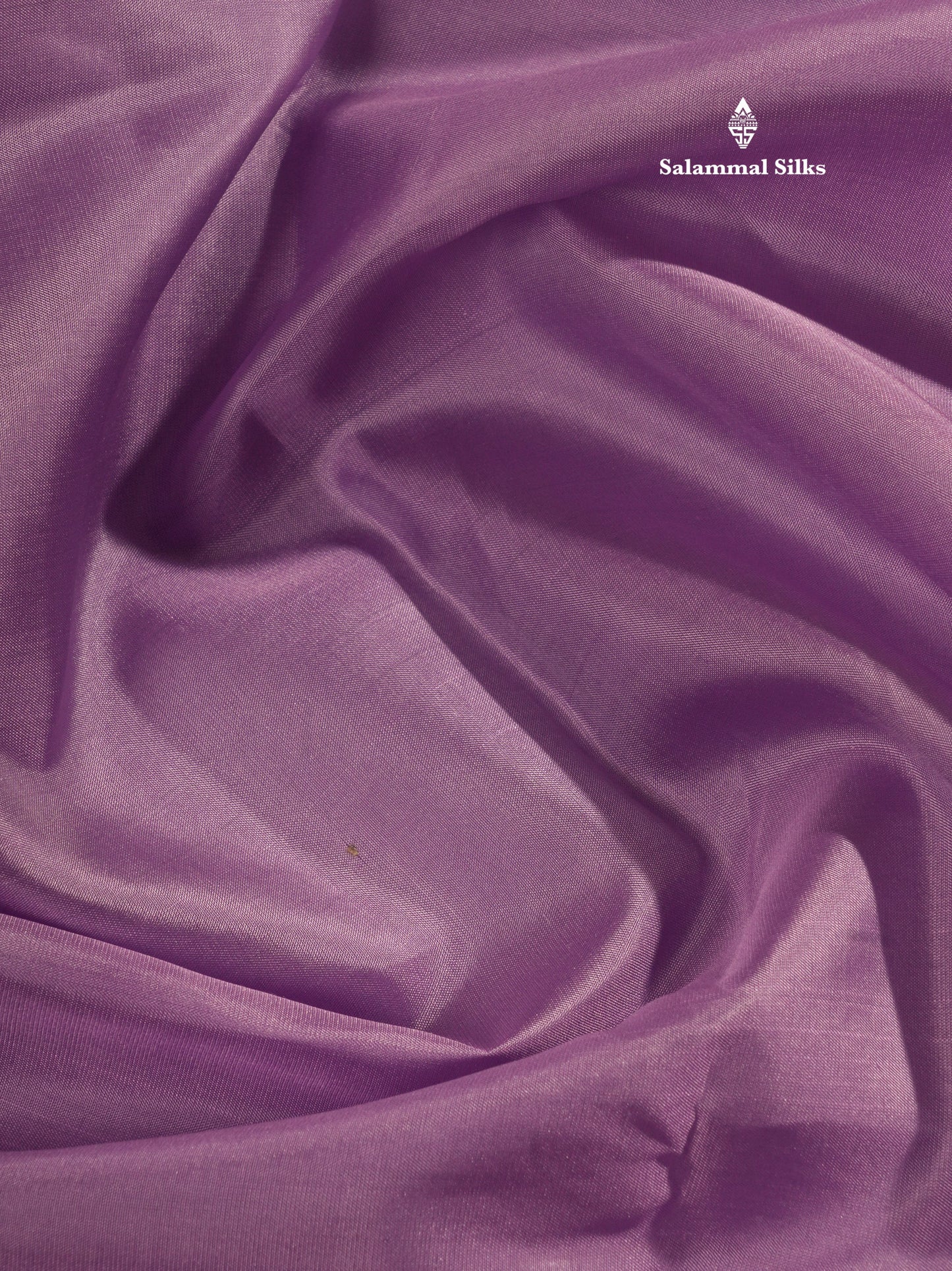 Lavender Plain Pure Kanjivaram Silk Saree with Traditional Pallakku Border