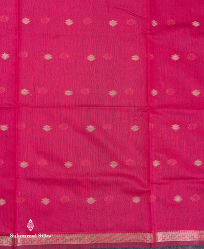 Beautiful Light Chocolate Maheshwar Cotton Saree With Contrast Light Lavender Blouse