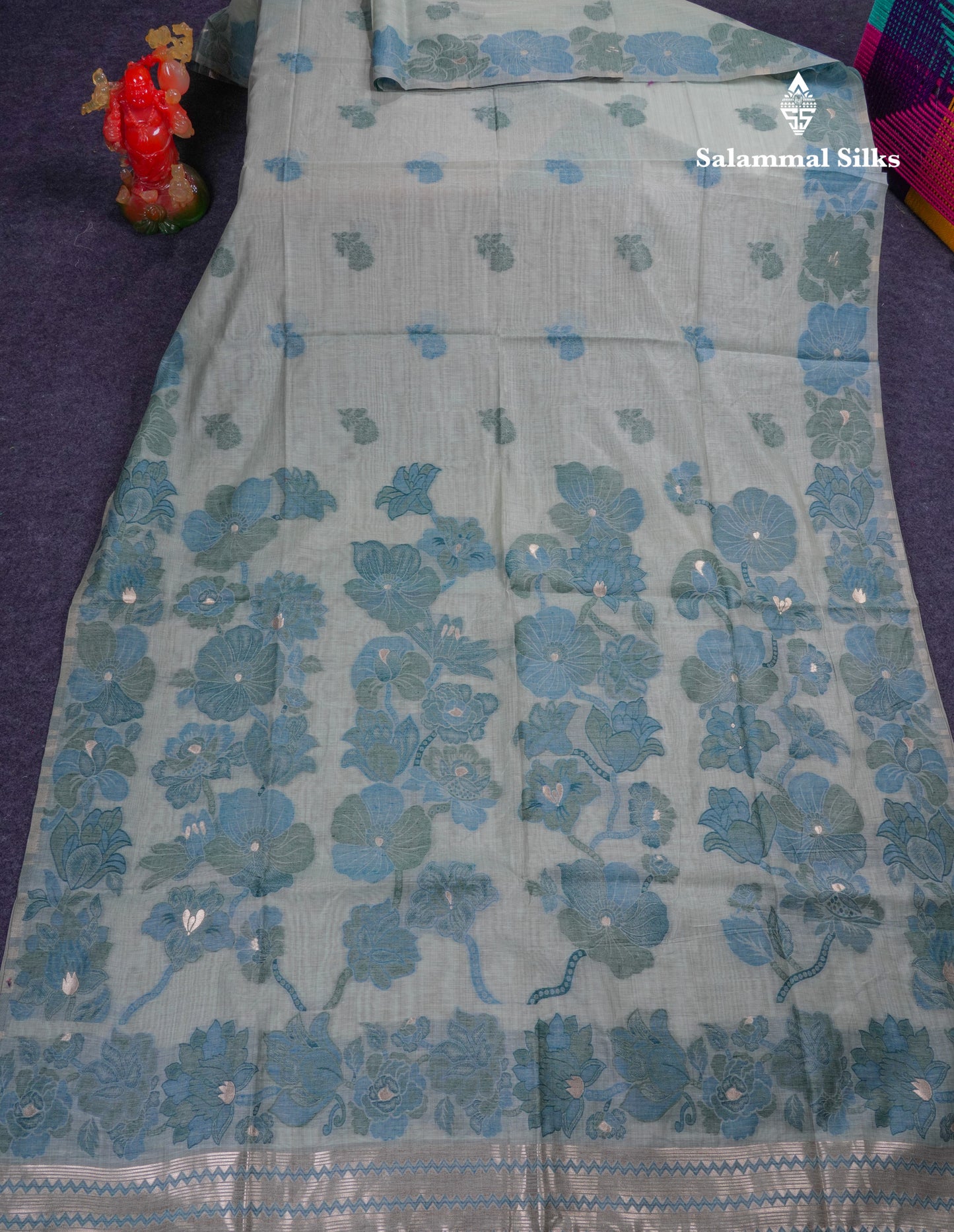 Beautiful Light Yellow Muga Cotton Saree With Contrast Light Red Blouse