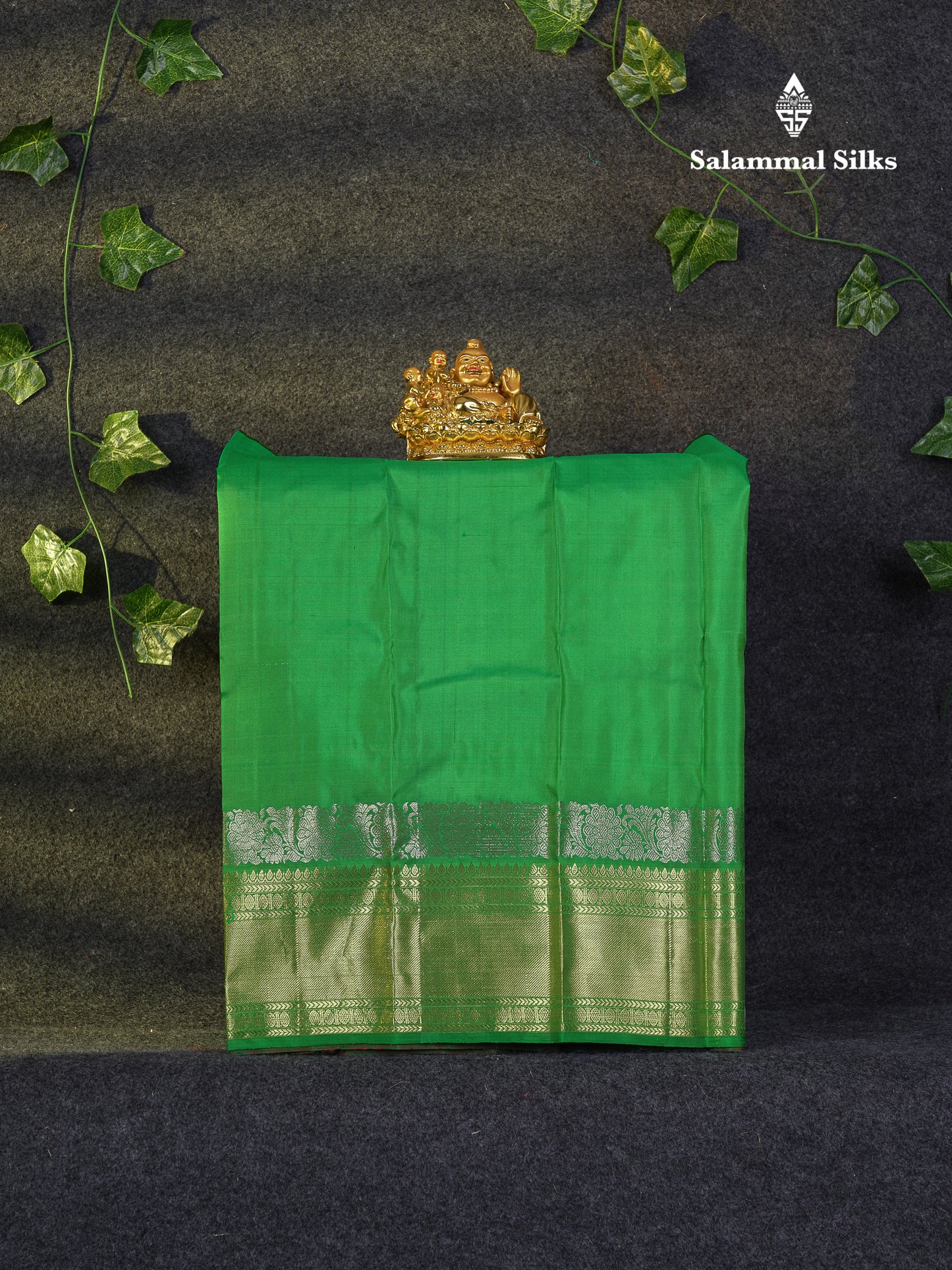 Beautiful Pure Silk Pattu Pavadai (Rani Pink) With Contrast Parrot Green Blouse 18"
