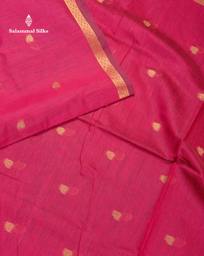 Beautiful Black Zari Butta Maheshwar Cotton Saree With Contrast Dual Tone Brown Blouse