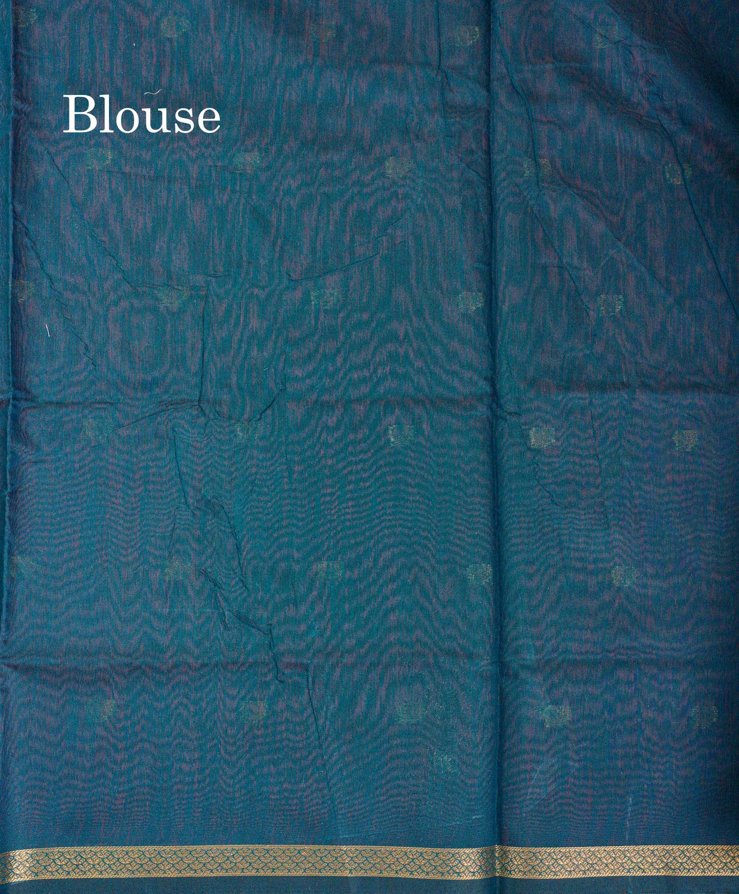 Beautiful Black Zari Butta Maheshwar Cotton Saree With Contrast Dual Tone Brown Blouse
