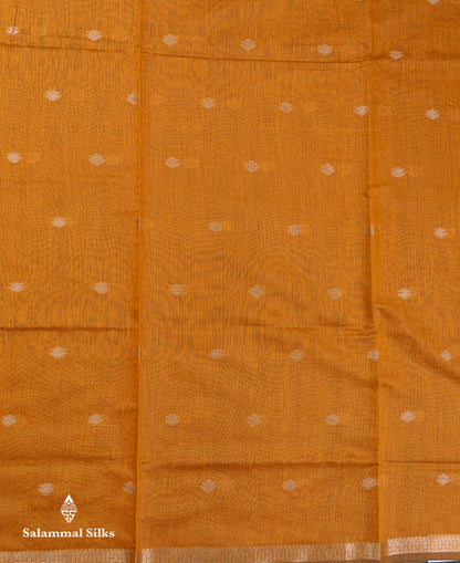 Beautiful Light Chocolate Maheshwar Cotton Saree With Contrast Light Lavender Blouse