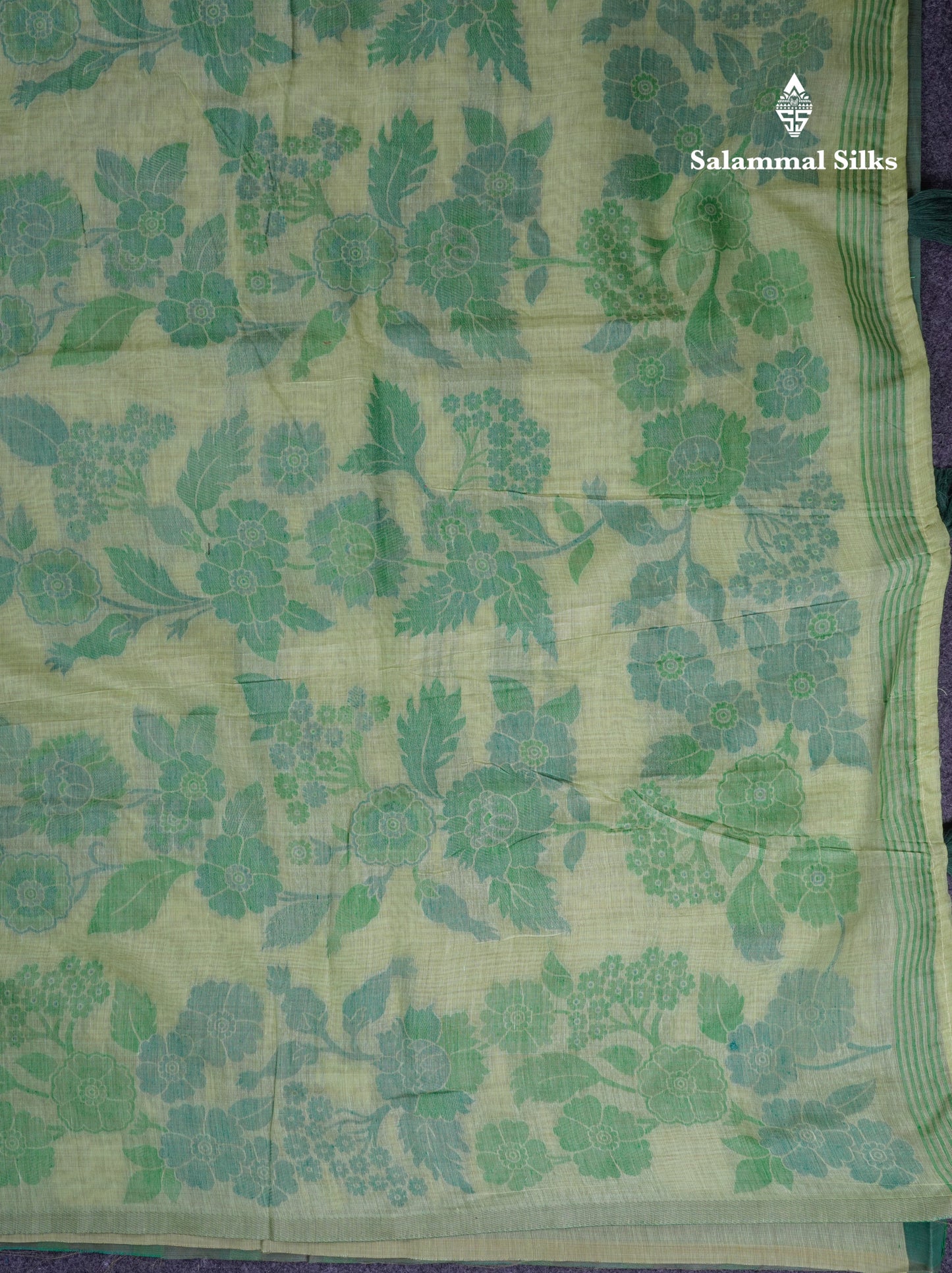 Beautiful Dark Peach Muga Cotton Saree With Contrast Maroon Blouse