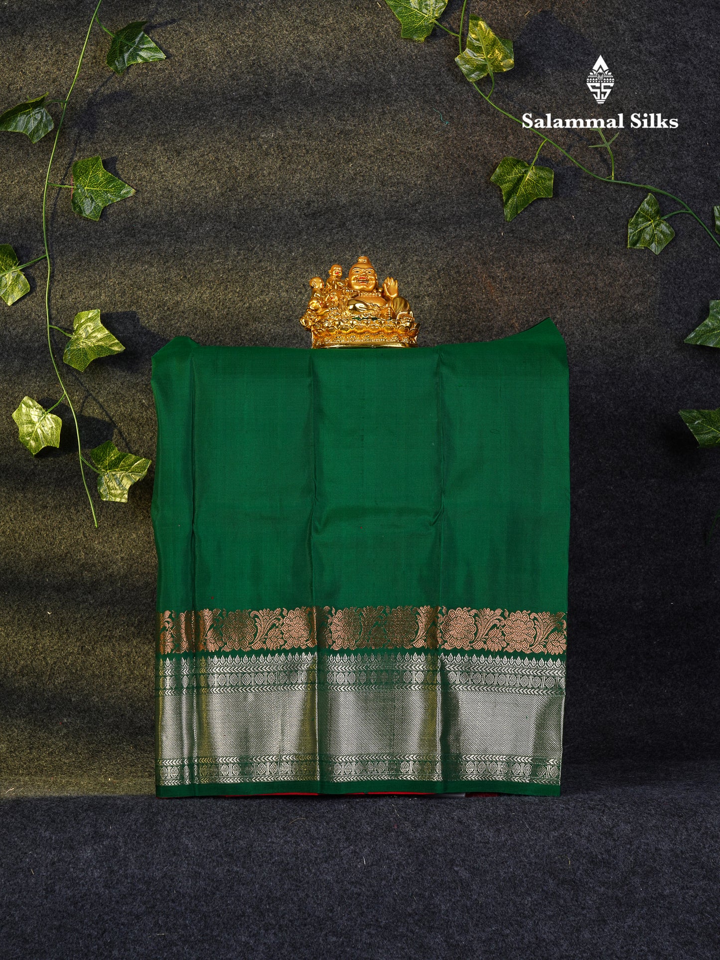 Beautiful Pure Silk Pattu Pavadai (Rani Pink) With Contrast Parrot Green Blouse 18"