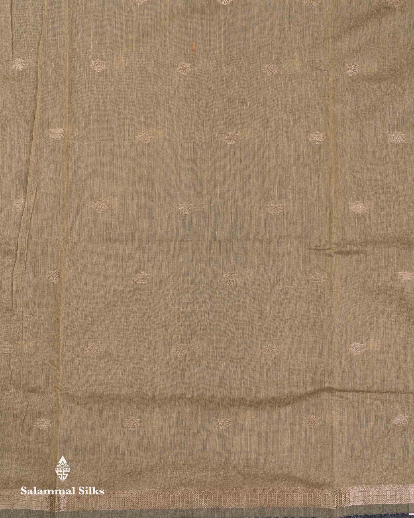 Beautiful Light Chocolate Maheshwar Cotton Saree With Contrast Light Lavender Blouse