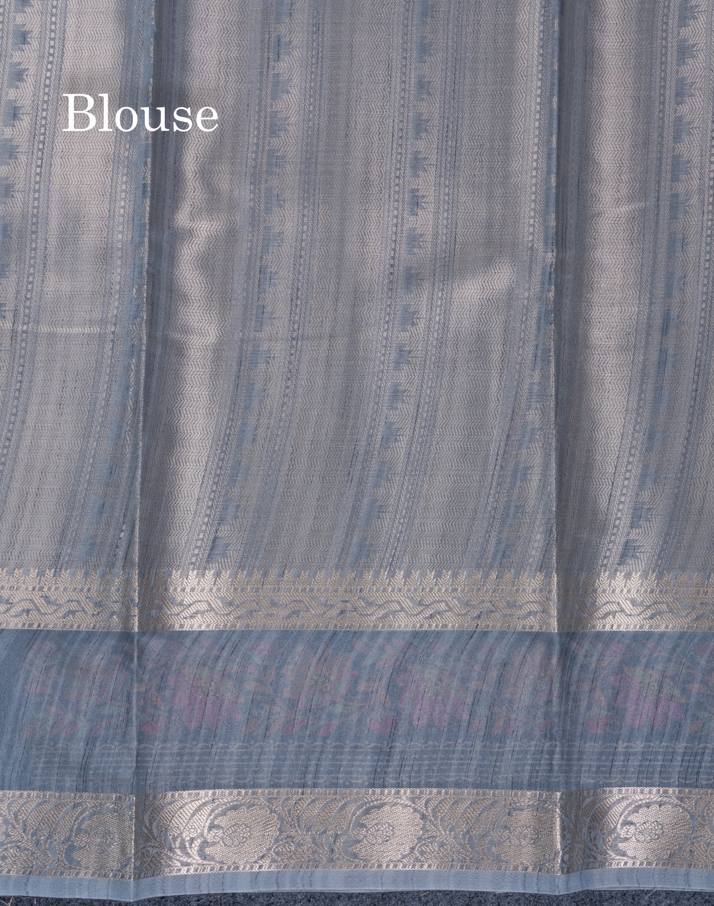 Light Violet Semi Tussar Fancy Saree With Embroidery Border