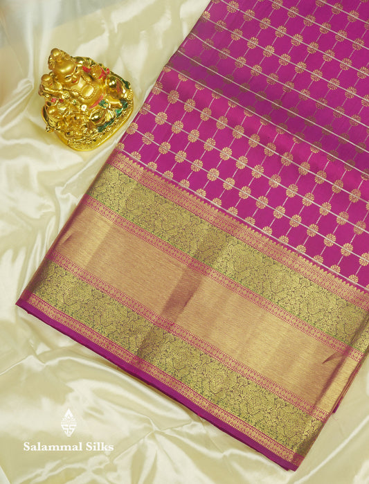Vadamalli Bridal Pure Kanjivaram Silk Saree With Rettapet Border