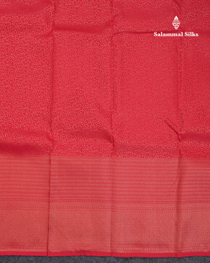 Beautiful Redish Maroon Pure Kanjivaram Silk Saree With Traditional Evening Morning Border