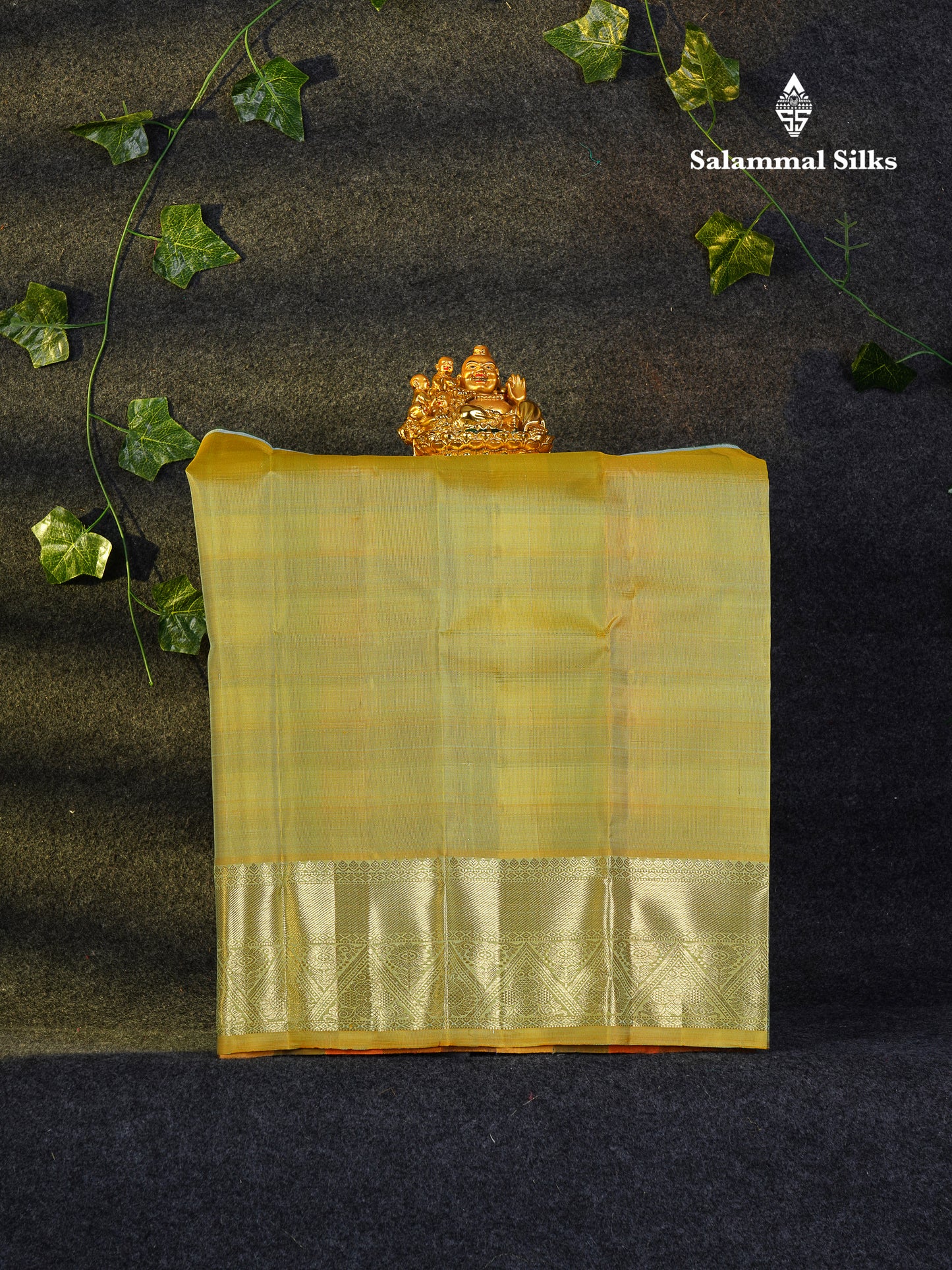 Beautiful Pure Silk Pattu Pavadai Checks (Multicolour) With Contrast Cream Yellow Blouse 18"