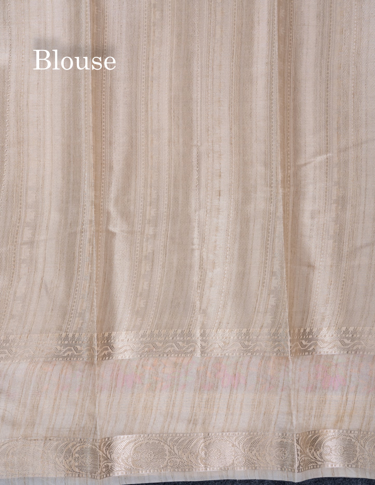 Light Violet Semi Tussar Fancy Saree With Embroidery Border