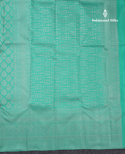 Beautiful Rexona Silver Zari Pure Kanjivaram Silk Saree With Traditional Border