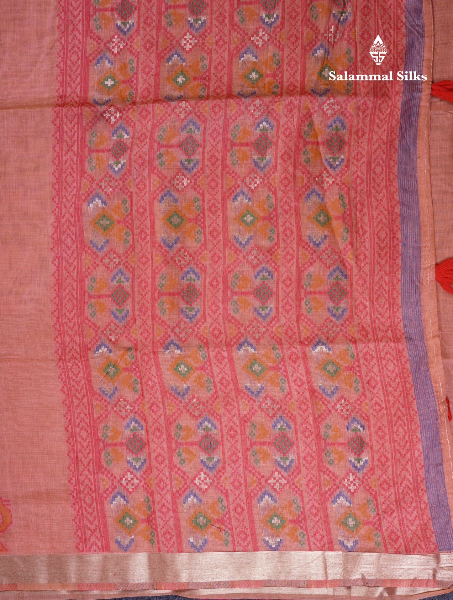 Beautiful Cream Sandal Meanakari Work Muga Cotton Saree With Contrast Brown Blouse