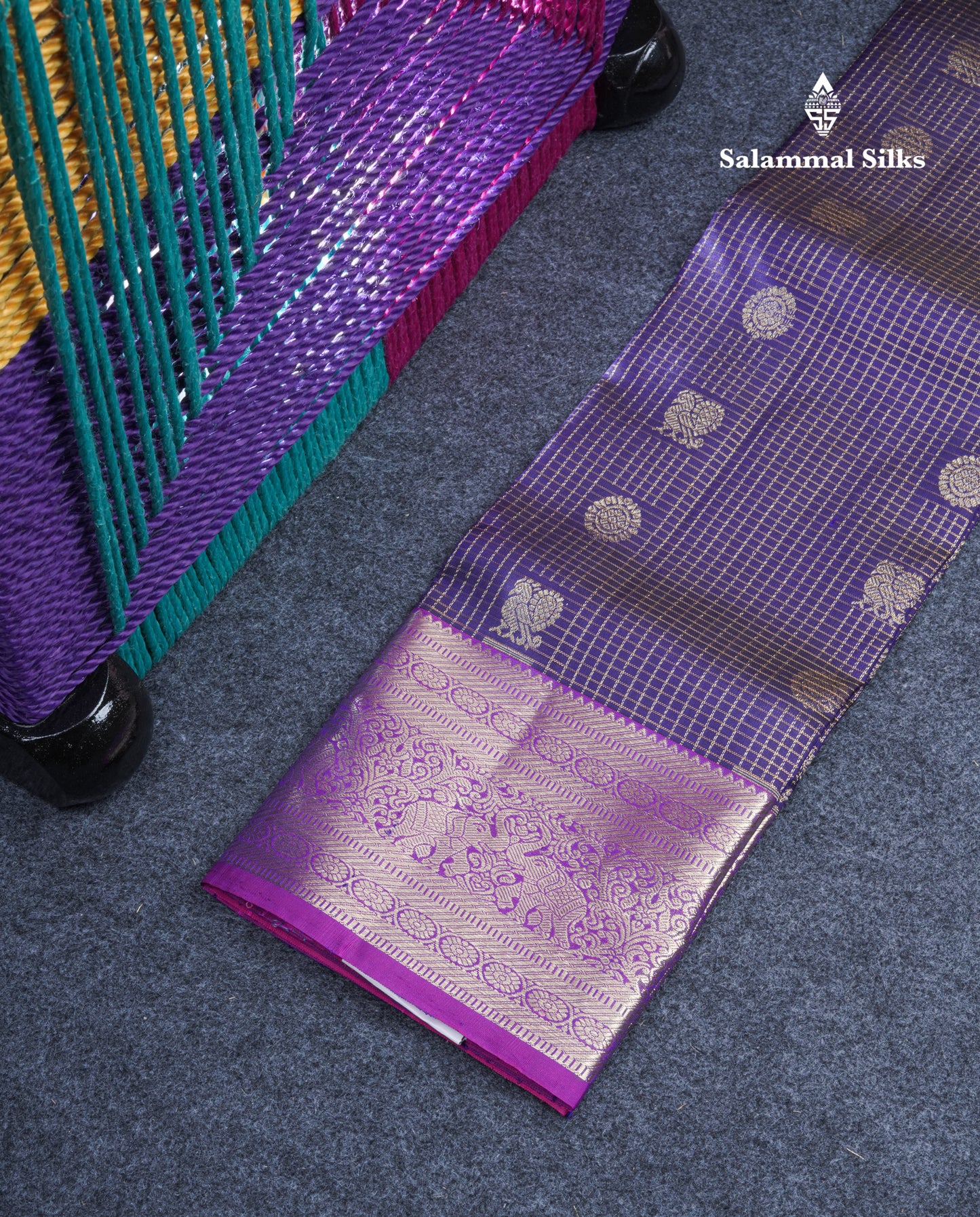 Pure Silk Pattu Pavadai (Navy Blue) With Pink Blouse 27"