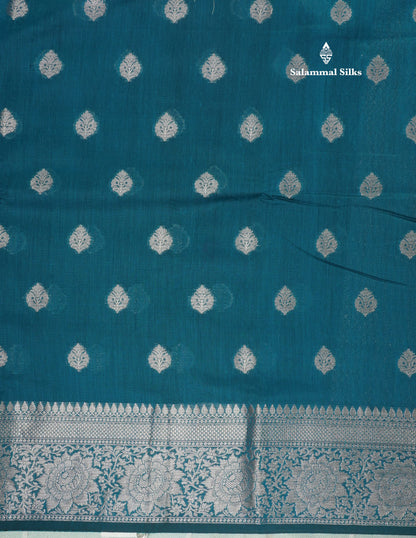 Maroon Colour Semi Linen Saree With Grand Blouse