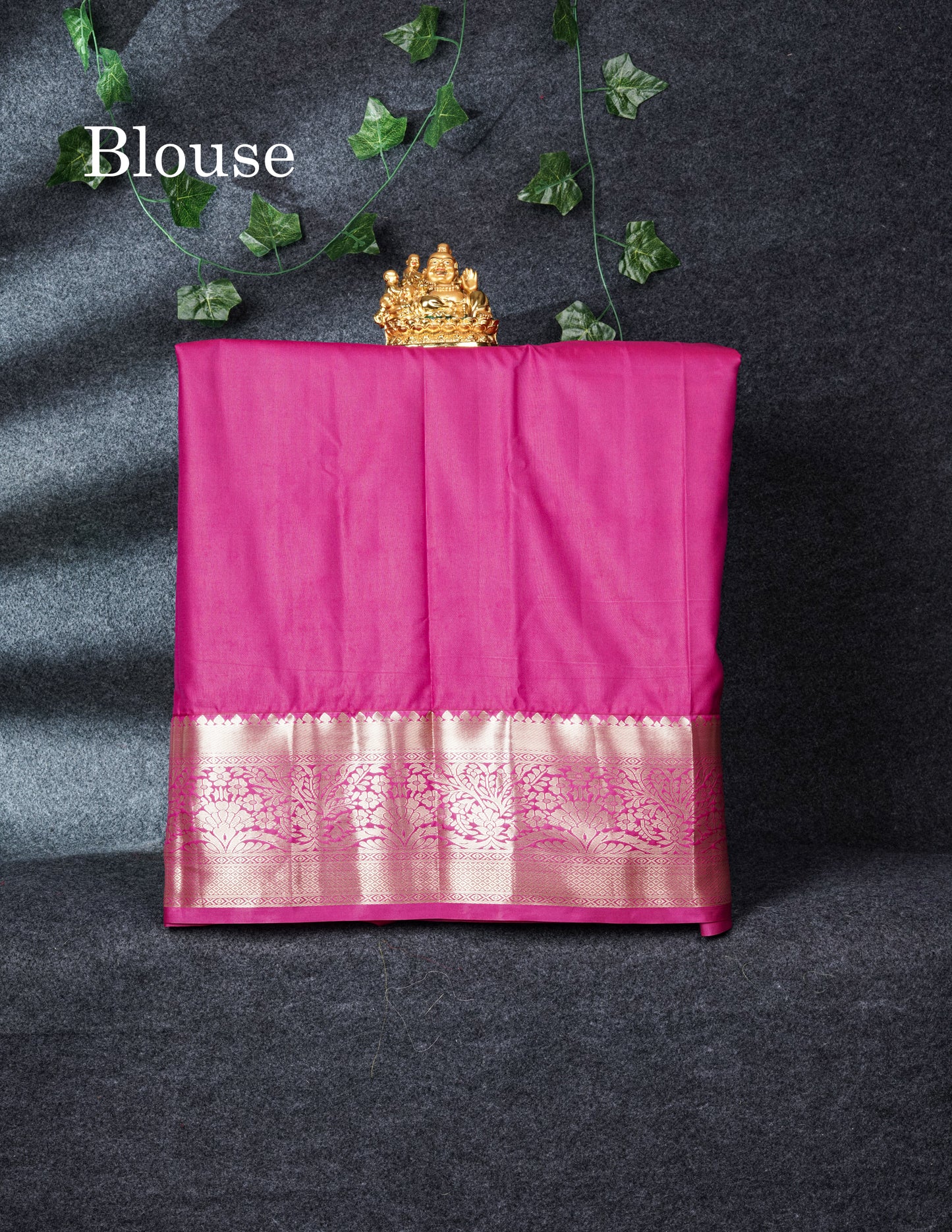 Semi Silk Pattu Pavadai (Parrot Green) With Pink Blouse 27"