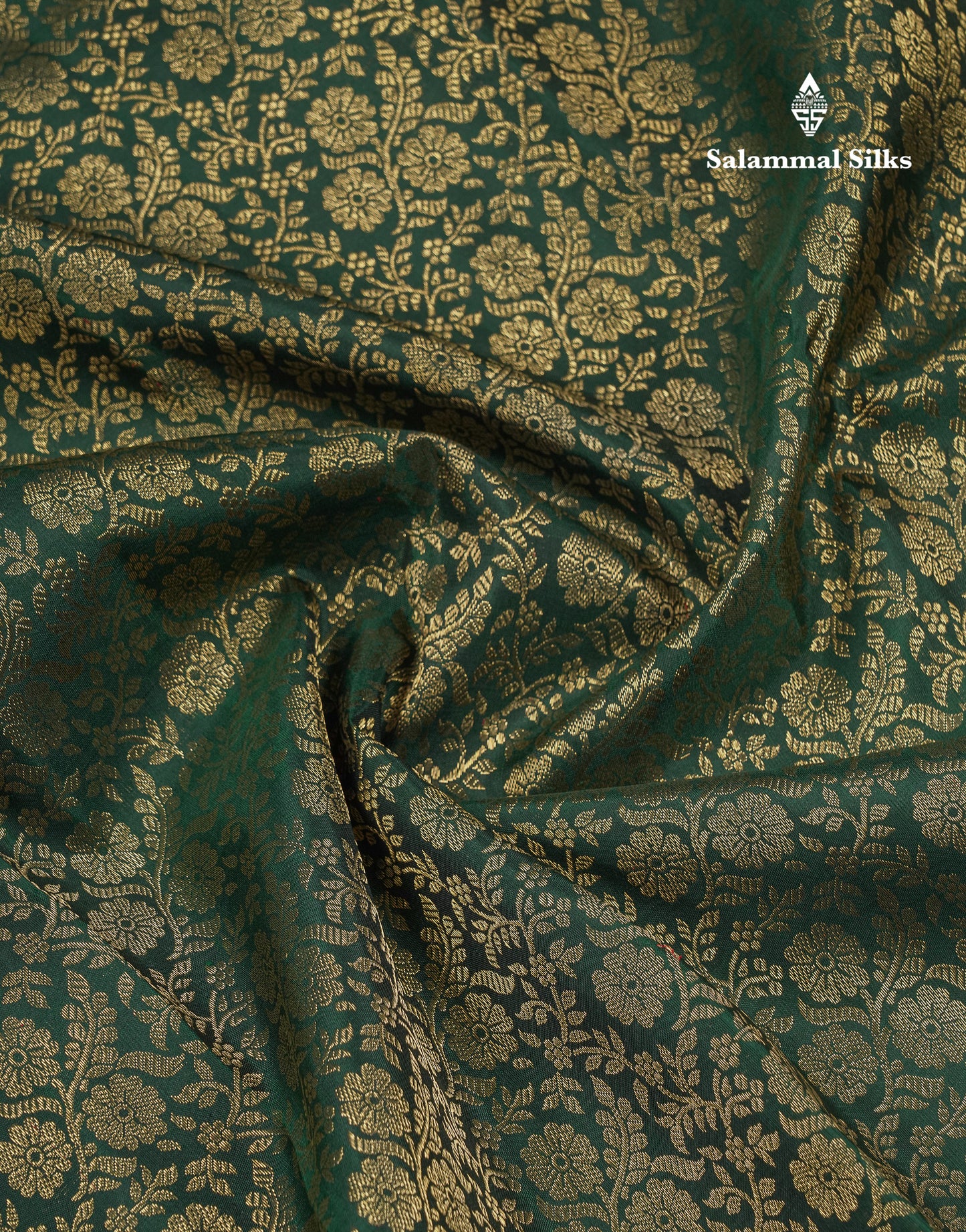 Beautiful Bottle Green Pure Kanjivaram 2G Zari Pure Silk Saree With Traditional Evening Morning Border