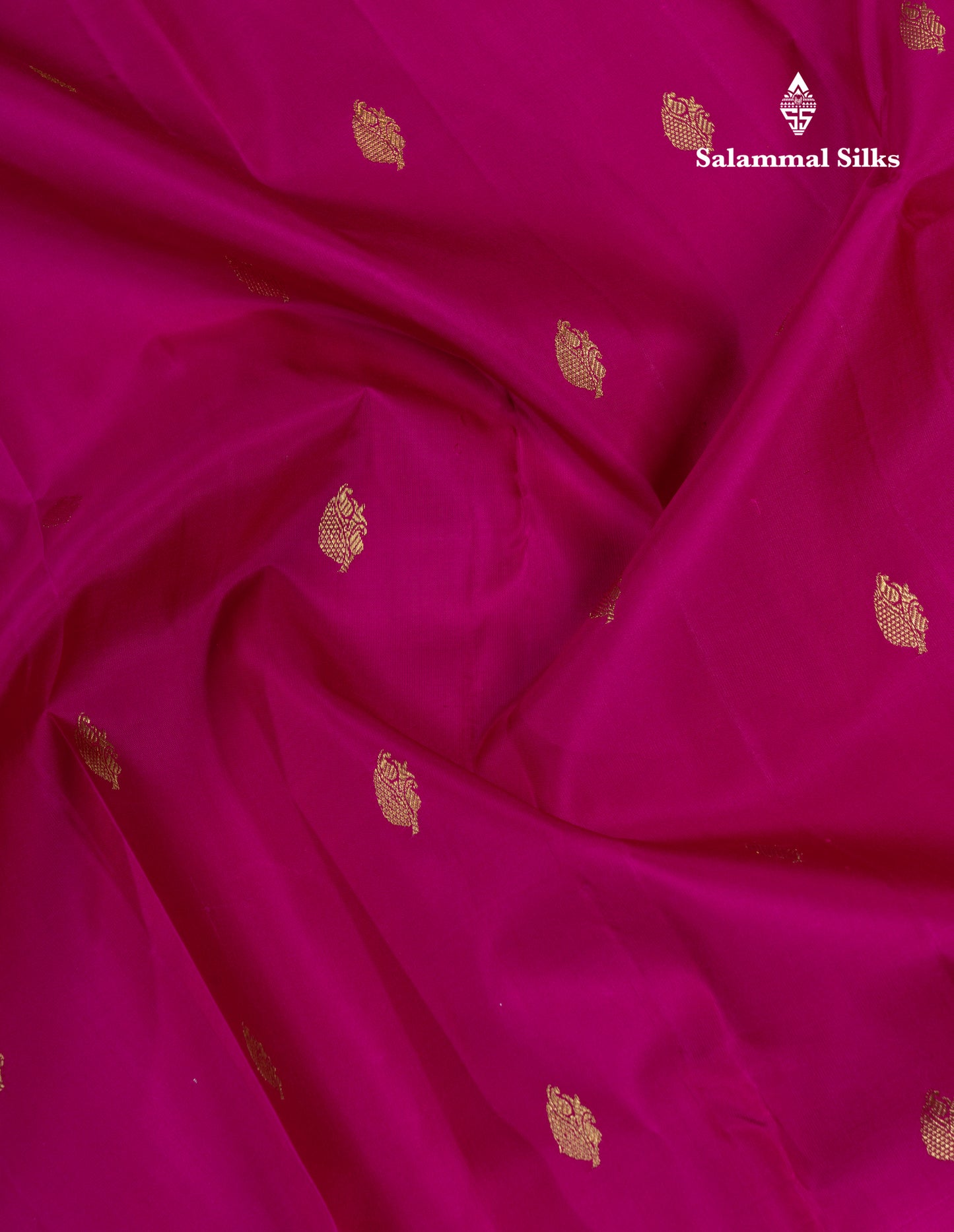 Magenta Pink Pure Kanjivaram Silk Saree With Contrast Lemon Yellow Traditional Border