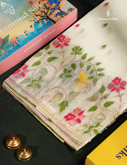 Benares Fancy Saree with Meenakari Work
