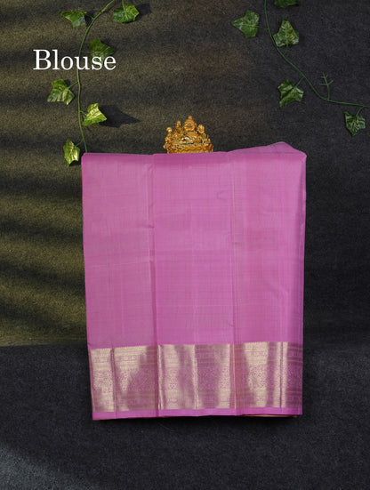 Beautiful Pure Silk Pattu Pavadai (Manthulir Green) With Contrast Light Pink Blouse 27"