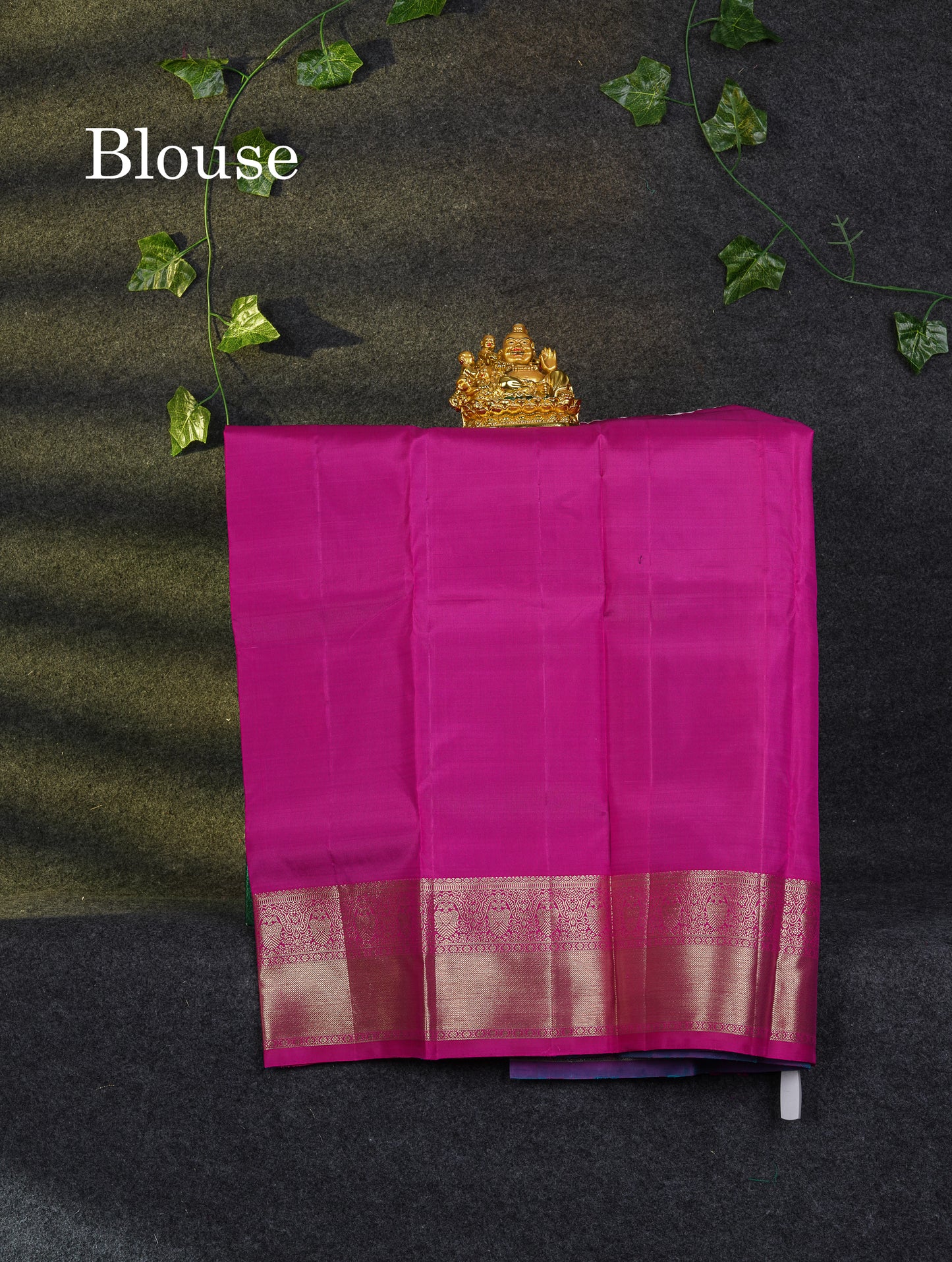 Beautiful Pure Silk Pattu Pavadai (Ananda Blue) With Contrast Pink Blouse 27"