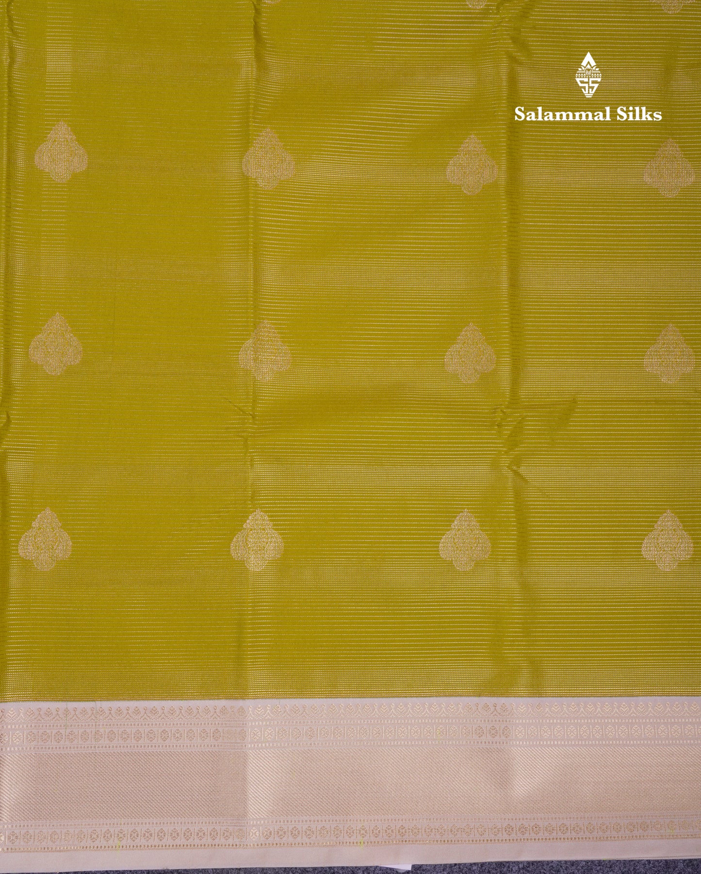 Beautiful Manthulir Green Alai Vaira Oosi Semi Silk Saree With Contrast Cream Traditional Medium Border