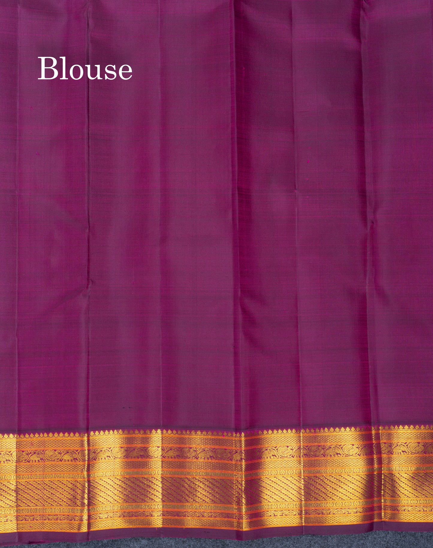 Mustard Yellow Pure Kanjivaram Silk Saree With Contrast Dark Purple Traditional Border