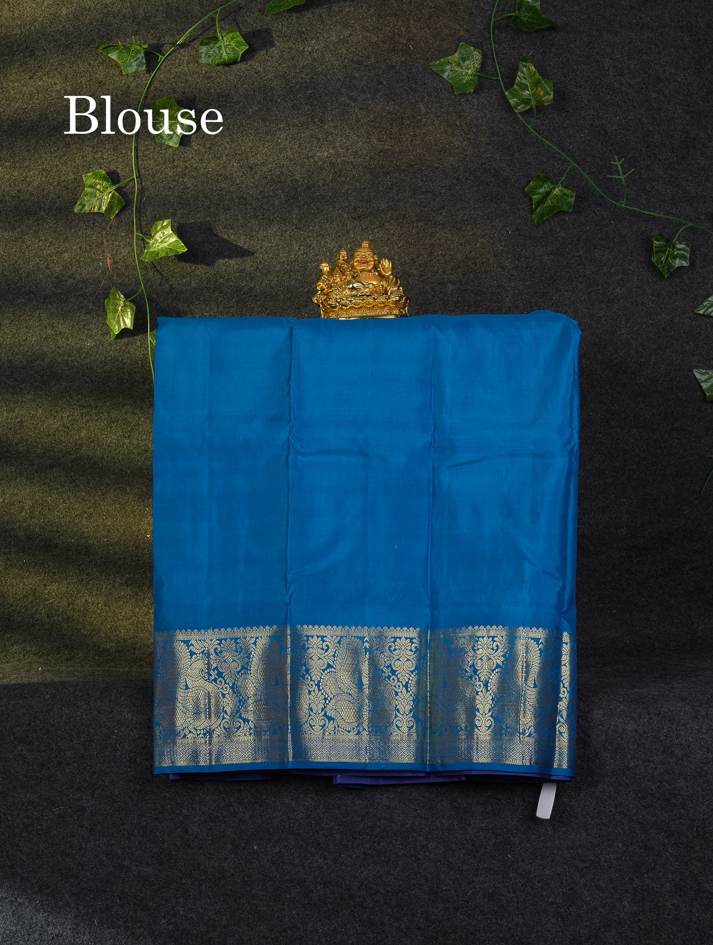 Beautiful Pure Silk Pattu Pavadai (Magenta) With Contrast Ramar Blue Blouse 27"