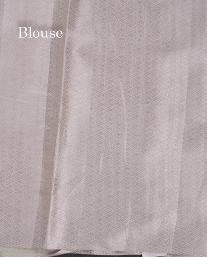 Pastel Blue Cotton Mix Saree With Small Zari Border