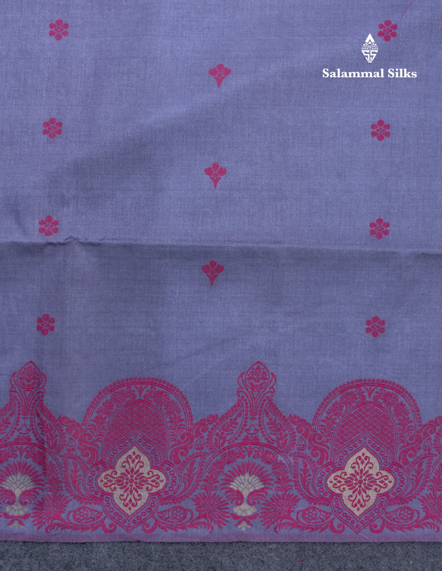 Light Violet Semi Tussar Fancy Saree With Fancy Border