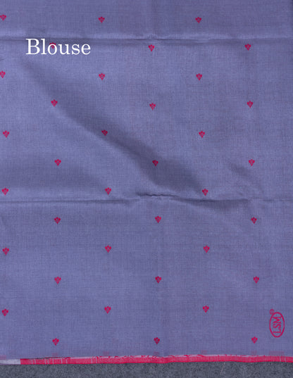 Light Violet Semi Tussar Fancy Saree With Fancy Border