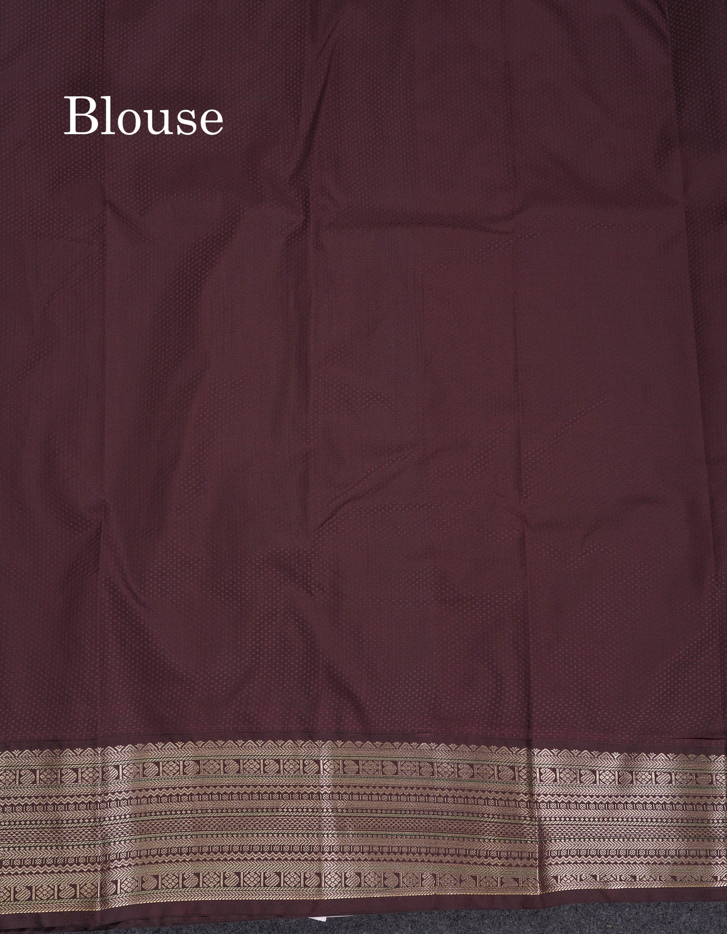 Beautiful Cream Sandal Semi Silk Saree With Contrast Dark Brown Traditional Border