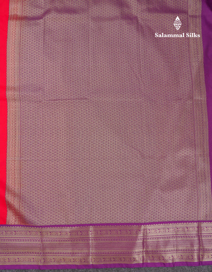 Beautiful Cream Sandal Semi Silk Saree With Contrast Dark Brown Traditional Border