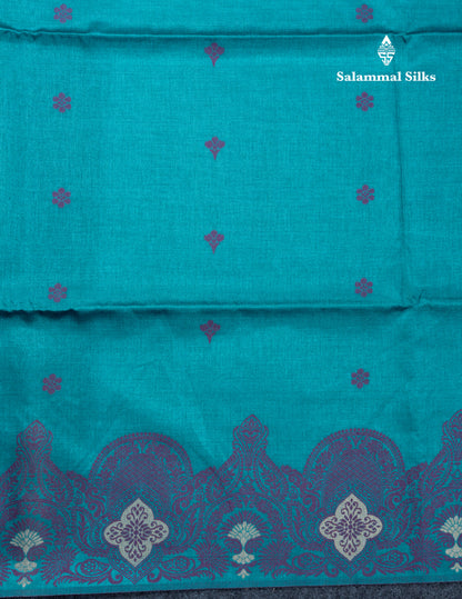 Light Violet Semi Tussar Fancy Saree With Fancy Border
