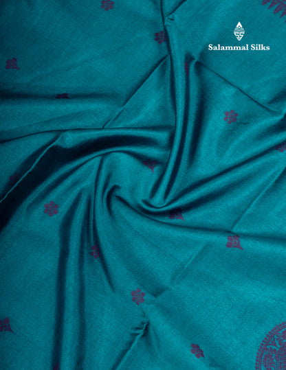 Light Violet Semi Tussar Fancy Saree With Fancy Border