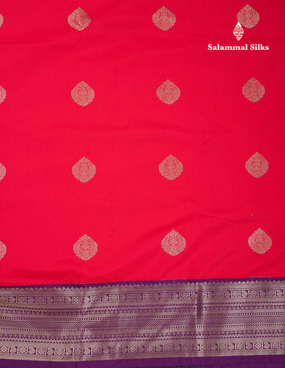 Beautiful Cream Sandal Semi Silk Saree With Contrast Dark Brown Traditional Border